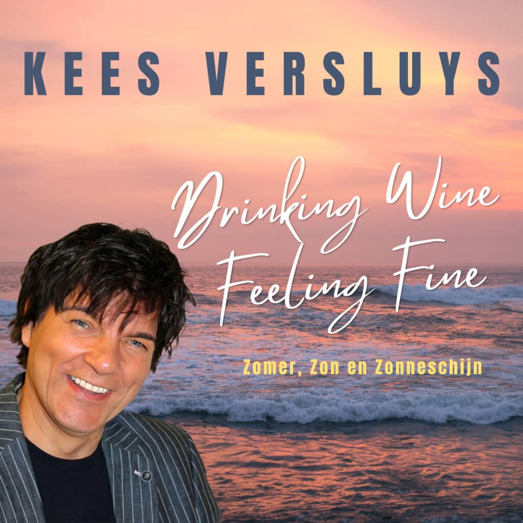 Website ontwerp voor artiest Kees Versluys singlecover Drinking Wine Feeling Fine gemaakt door Digidan.nl